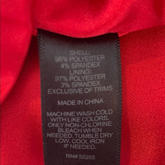 Express Red Strapless Cocktail Dress - Picture 7 of 8